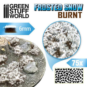 GREEN STUFF WORLD Matas Arbustos Nevadas - 6mm - MARRON QUEMADO