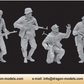 Foto de figuras de panzer granderos alemanes de la division Norland durante las batallas en el Oder-Vistula de 1945 en escala 1:35 de Dragon referencia 6455