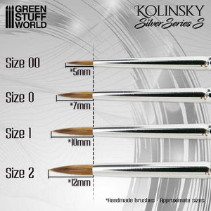 GREEN STUFF Silver Series - Set Pinceles Kolinsky (S)