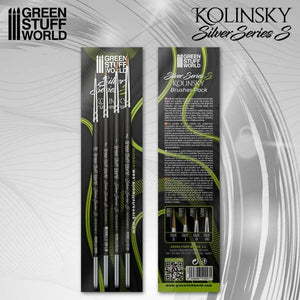 GREEN STUFF Silver Series – Kolinsky-Pinsel-Set (S)