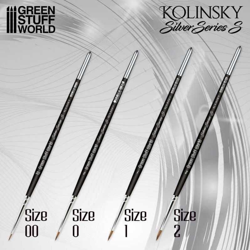 GREEN STUFF Silver Series - Set Pinceles Kolinsky (S)