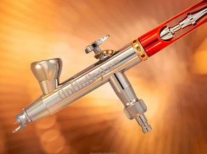 HARDER & STEENBECK Aerógrafo Infinity 2024 CRplus 2in1 (Titanium 0.25+0.44mm, mini+2+4ml cup)