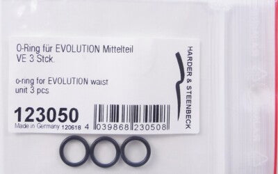 Set de 3 juntas O-ring negras para aerógrafos Evolution o Infinity referencia 123050