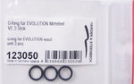 Set de 3 juntas O-ring negras para aerógrafos Evolution o Infinity referencia 123050