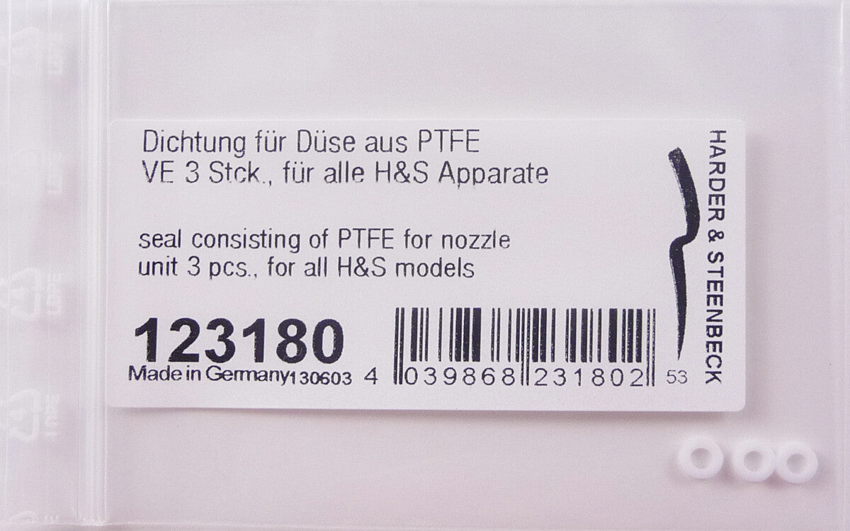 Set de 3 juntas de teflón para aerógrafos Harder & Stenbeckreferencia 123180