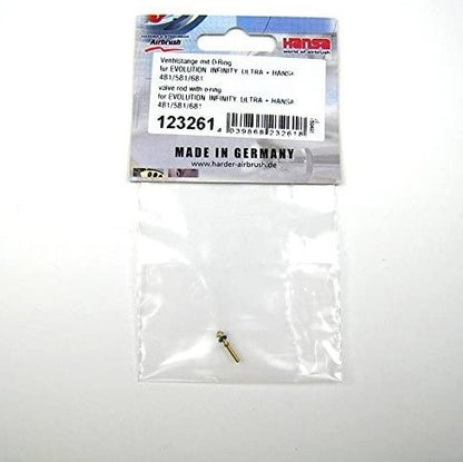 HARDER & STEENBECK Tige de valve avec joint torique pour aérographes Ultra, Evolution, Infinity et Hansa 481/581/681