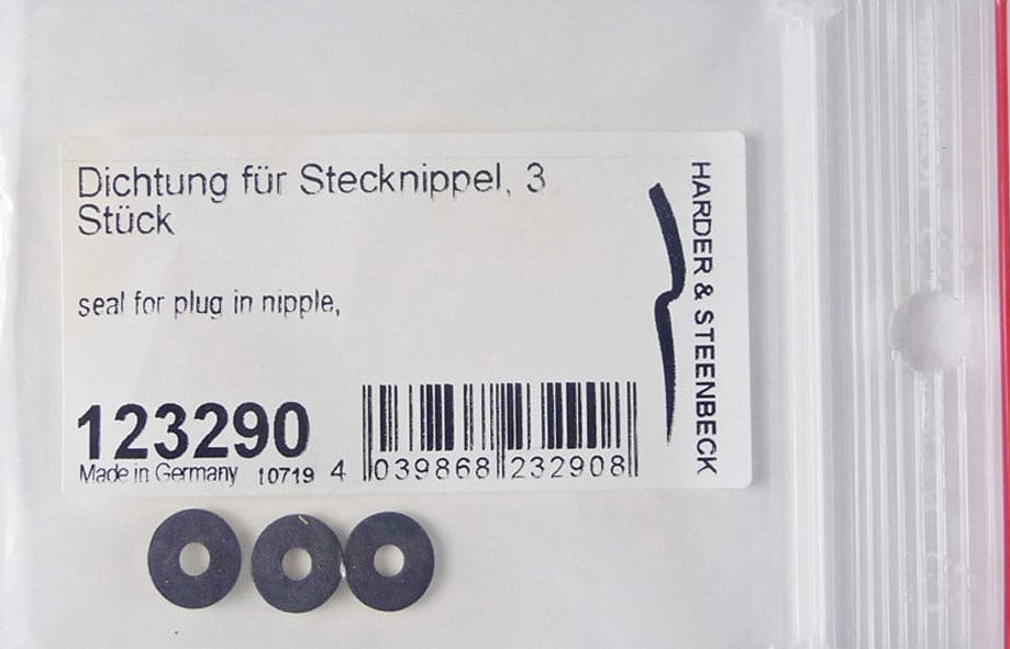 HARDER & STEENBECK Cierra plano para manguito 1/8" para aerógrafos Evolution, Infinity y Grafo