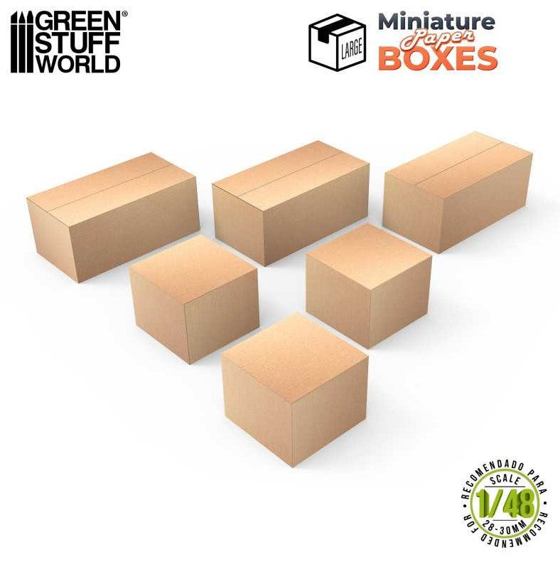 GREEN STUFF (1/48)) Cajas en Miniatura - Grandes