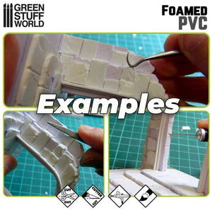 GREEN STUFF WORLD PVC Espumado 3 mm