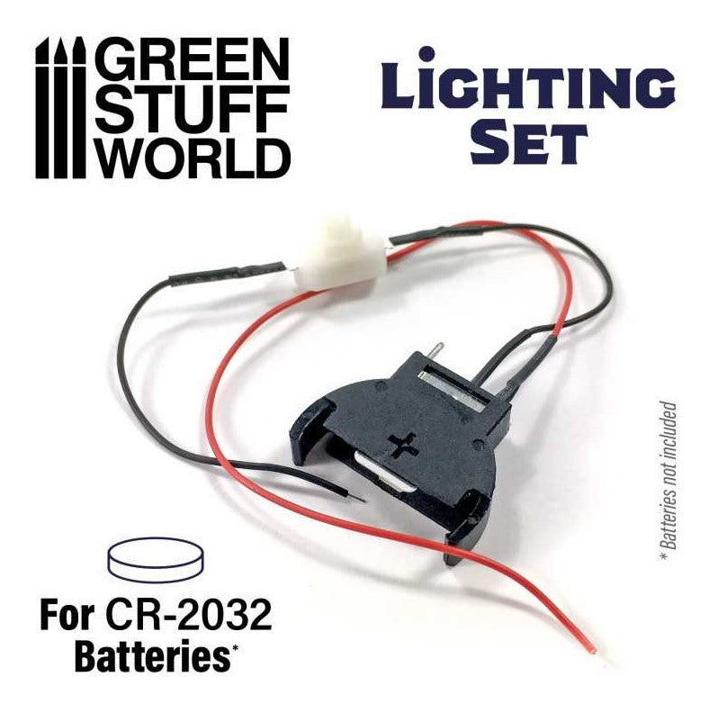 GREEN STUFF Set Iluminacion de LEDs con Interruptor