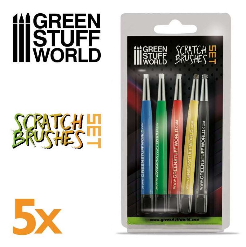 GREEN STUFF Set Cepillos Scratch