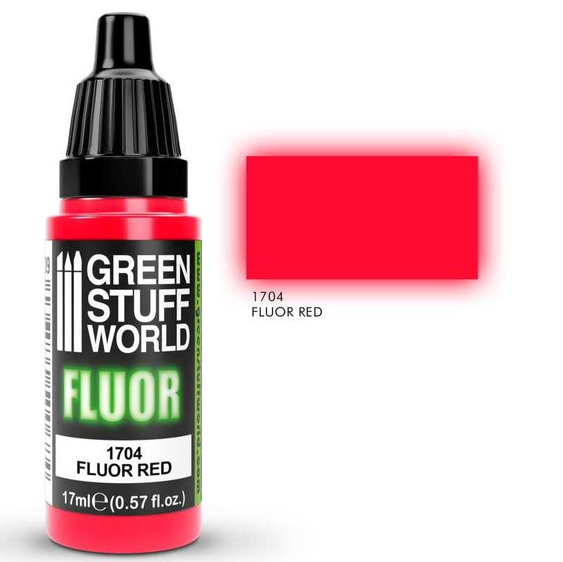 GREEN STUFF Pintura Fluor - Rojo