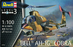 Portada de la caja de la maqueta del helicóptero Bell AH-1H Cobra en escala 1:100 de Revell referencia 04954 