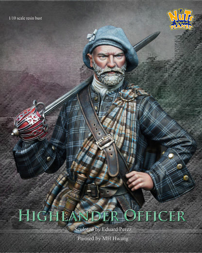 Figura en escala 1:10 de un oficial Highlander del fabricante Nuts Planet referencia B047