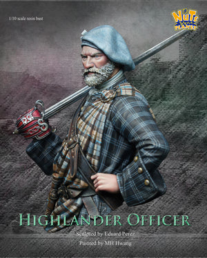 Perfil izquierdo de la figura en escala 1:10 de un oficial Highlander del fabricante Nuts Planet referencia B047