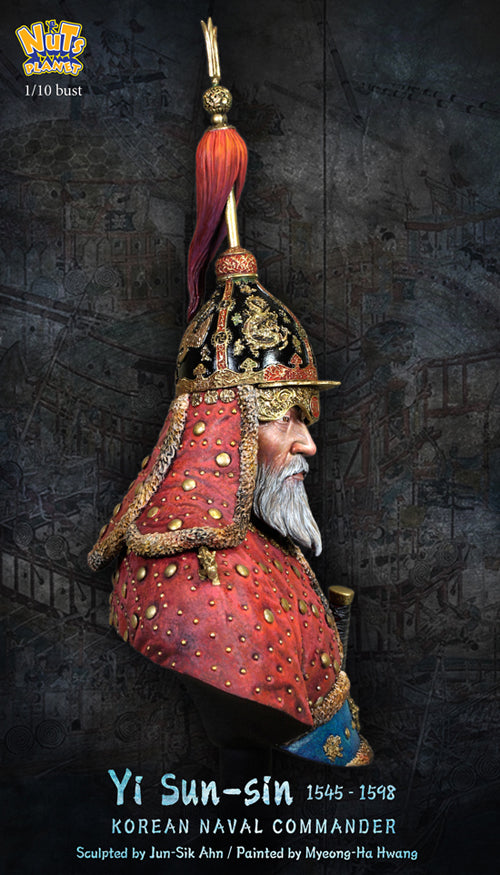 Perfil derecho de la figura a escala 1:10 de Yi-Sun-Sin el comandante naval coreano realizada por Nuts Planet referencia B028