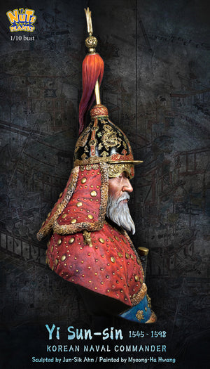 Perfil derecho de la figura a escala 1:10 de Yi-Sun-Sin el comandante naval coreano realizada por Nuts Planet referencia B028