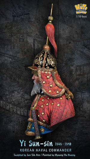 Perfil izquierdo de la figura a escala 1:10 de Yi-Sun-Sin el comandante naval coreano realizada por Nuts Planet referencia B028