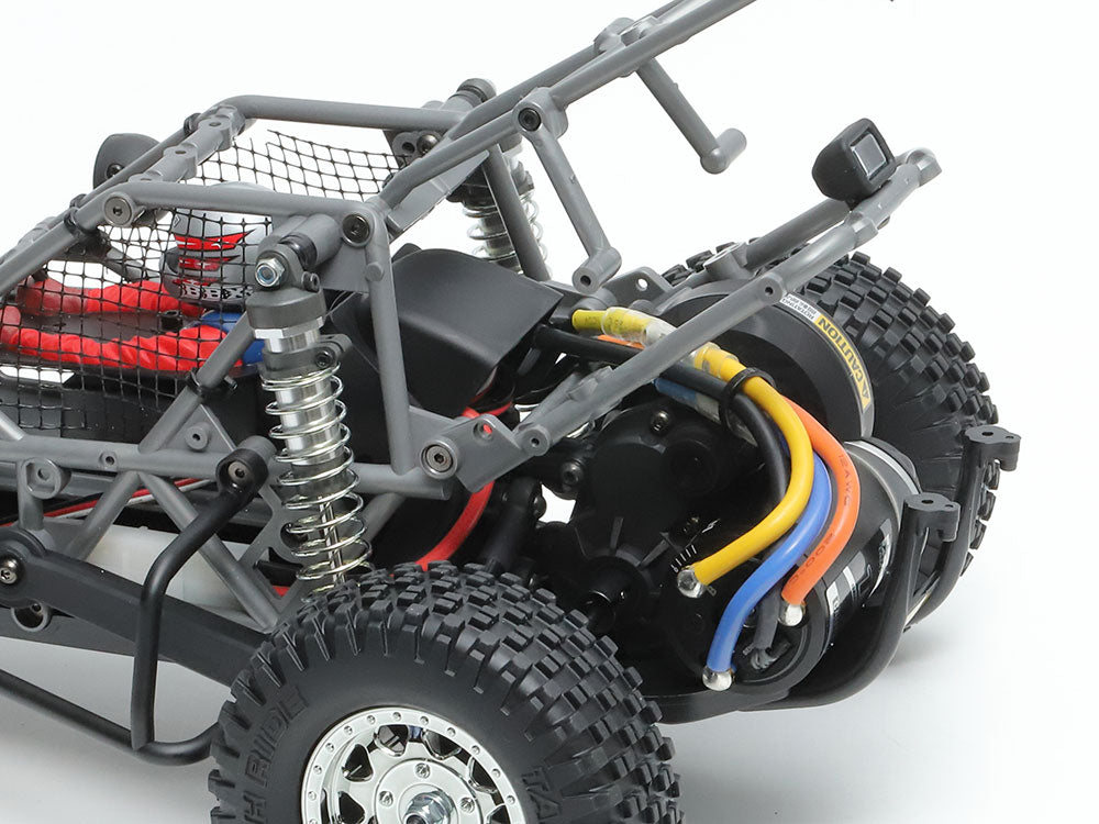 Foto transmisión del coche de radio control Buggy BB-01 en escala 1:10 de Tamiya referencia 58719