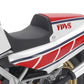 Foto sillín de la maqueta de la moto Yamaha RZV500R en escala 1:12 de Tamiya referencia 14037