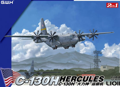 Portada de la maqueta del avión de transporte C-130H Hércules en escala 1:144 de Great Wall Hobby referencia L1011