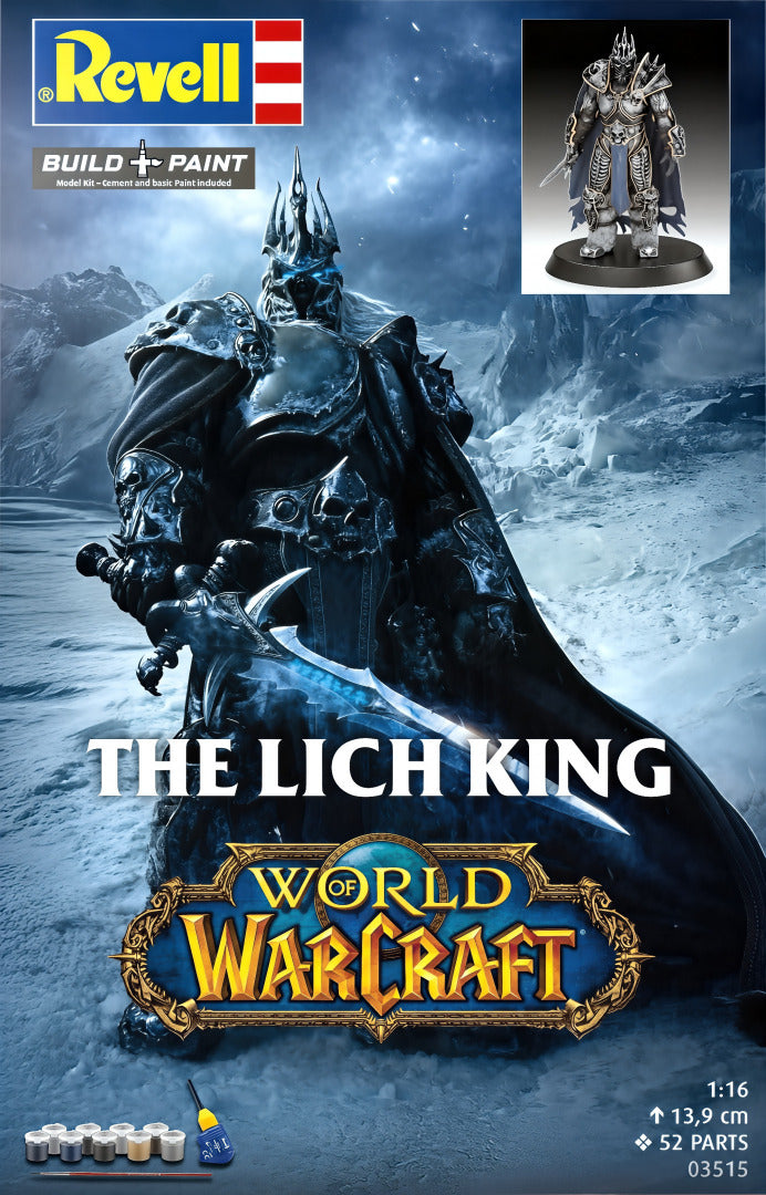 Figura del Rey Lich de la saga de World of Warcraft en escala 1:16 de Revell referencia 03515