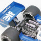 Detalle del motor de la maqueta del Fórmula 1 Tyrrel P34 que corrió el gran premio de Mónaco en 1977 en escala 1:20 de Tamiya referencia 20053