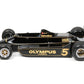 Foto lateral izquierda de la maqueta del fórmula 1 Lotus Type 79 en escala 1:20 de Tamiya referencia 20060