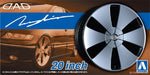 Set de llantas de 20 pulgadas para coches escala 1:24 modelo Garson D.A.D. Zuenglein de Aoshima referencia 05427