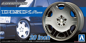Set de llantas de 19 pulgadas para coches escala 1:24 modelo Glassenheit Disix Revo de Aoshima referencia 05373