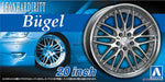 Set de llantas de 20 pulgadas para coches escala 1:24 modelo Leonhardiritt Bugel de Aoshima referencia 05382