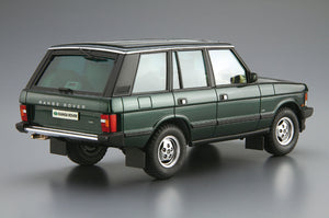 Vista trasera de la maqueta del Range Rover del año 1992 en escala 1:24 de Aoshima referencia 05796