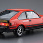 Vista trasera de la maqueta del Toyota Celica XX MA61 del año 1982 en escala 1:24 de Aoshima referencia 05850