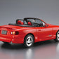 Foto trasera de la maqueta del deportivo Mazdaspeed Roadster NB8C A-Spec de 1988 en escala 1:24 de Aoshima referencia 06237