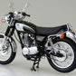Perfil izquierdo de la maqueta de la moto Yamaha SR400/500 en escala 1:12 de Aoshima referencia 06711
