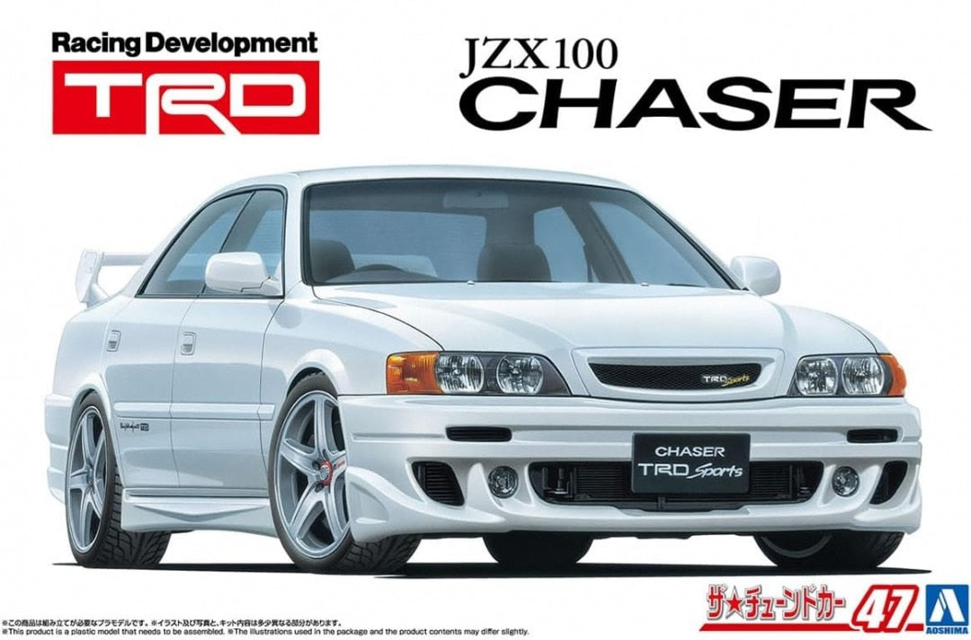 Portada de la caja de la maqueta del Toyota JZX100 Chaser en escala 1:24 de Aoshimea referencia 06880