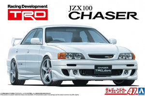 Portada de la caja de la maqueta del Toyota JZX100 Chaser en escala 1:24 de Aoshimea referencia 06880