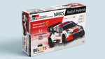 Portada de la caja de la maqueta del coche de rallys Toyota Yaris que ganó el Rally de Guanajauto de 2023 en escala 1:24 de Belkits referencia 026