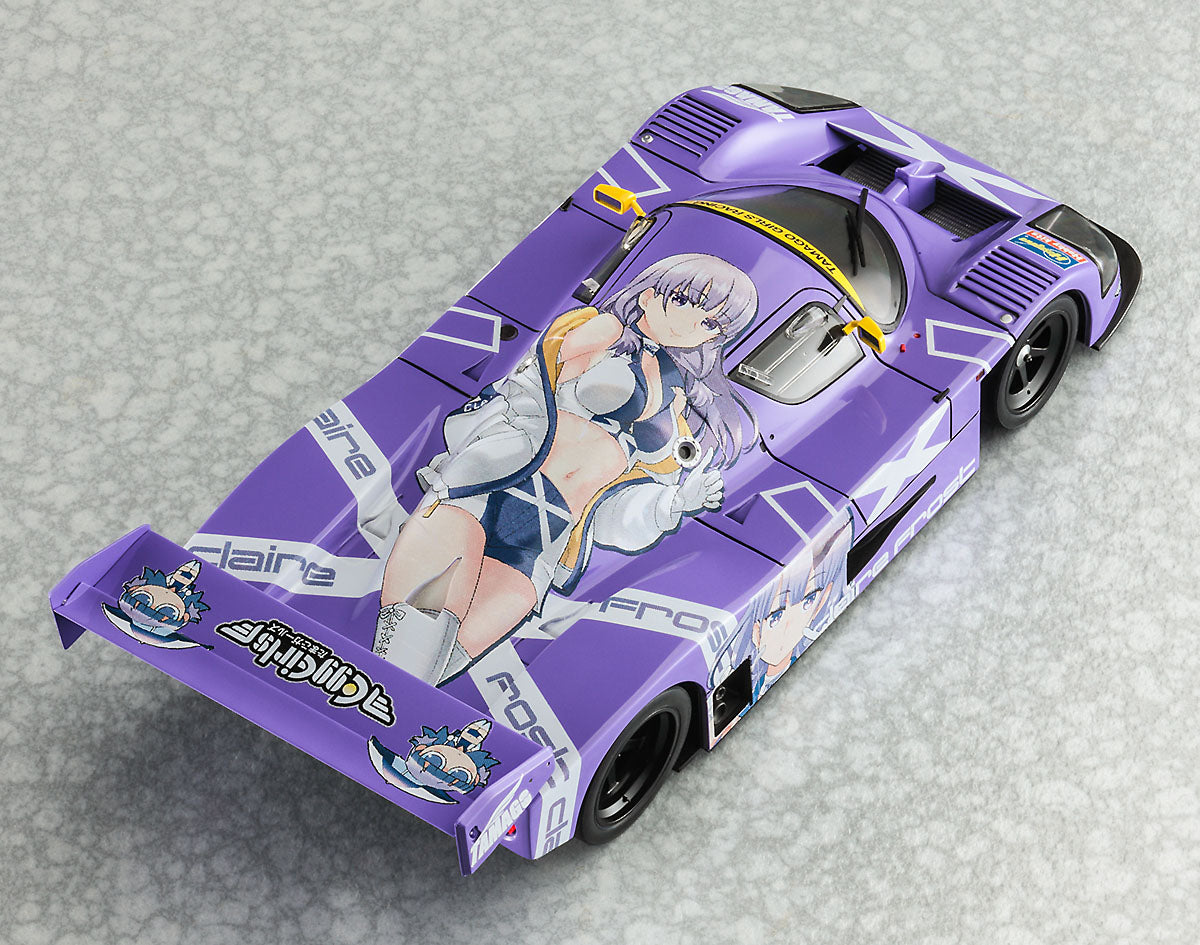 Foto superior de la maqueta del Sauber Mercedes C9 del equipo Calire Frost con Egg Gril en escala 1:24 de Hasegawa referencia 52742