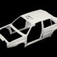 Piezas 5 de la maqueta del coche de rally Lancia Delta HF Integrale 16v que corrió el rally Safaria de 1991 en escala 1:12 de Italeri referencia 4720 