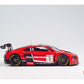 Foto lateral derecha de la maqueta del coche de competición Audi R8 LMS GT3 que compitió en Spa en 2015 en escala 1:24 de Nunu referencia 24004