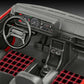 Interior de la maqueta del coche Volkswagen Golf 1 GTI en escala 1:24 edición 50 aniversario con pegamento pincel y pinturas de Revell referencia 05623