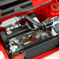 Motor de la maqueta del coche Volkswagen Golf 1 GTI en escala 1:24 edición 50 aniversario con pegamento pincel y pinturas de Revell referencia 05623
