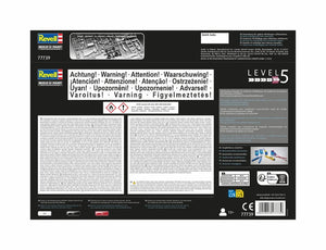 Contraportada de la caja de la maqueta del coche de Fórmula 1 Surtee TS16/03 en escala 1:32 de Revell referencia 77739