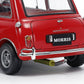 Foto posterior de la maqueta del coche británico Morris Mini Cooper 1275S Mk.I en escala 1:24 de Tamiya referencia 24039