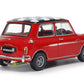 Foto lateral de la maqueta del coche británico Morris Mini Cooper 1275S Mk.I en escala 1:24 de Tamiya referencia 24039