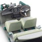 Foto de los interiores de la maqueta del coche británico Morris Mini Cooper 1275S Mk.I en escala 1:24 de Tamiya referencia 24039
