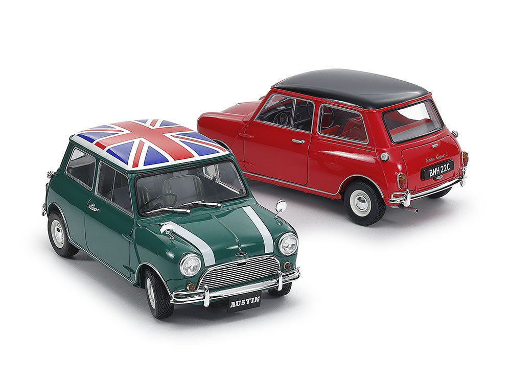 Foto decoraciones de la maqueta del coche Austin Mini Cooper 1275S en escala :24 de Tamiya referencia 24235