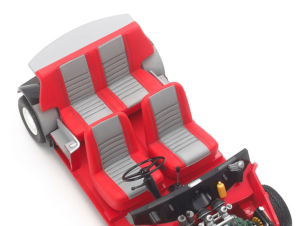 Foto interiores de la maqueta del coche Austin Mini Cooper 1275S en escala :24 de Tamiya referencia 24235