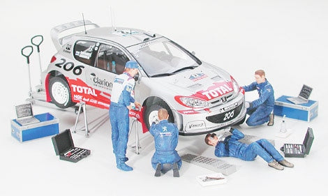 Foto decoración 2 del set de mecánicos en escala 1:24 de Tamiya referencia 24266